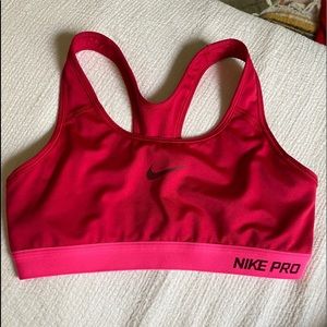 Raspberry Pink Nike Sports Bra
